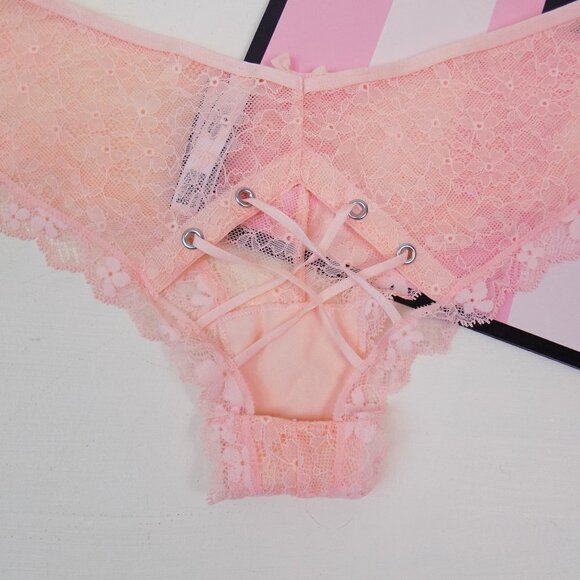 nwt Victoria's Secret VS dream angels lace up back peekaboo cheeky dream angels - Picture 2 of 5